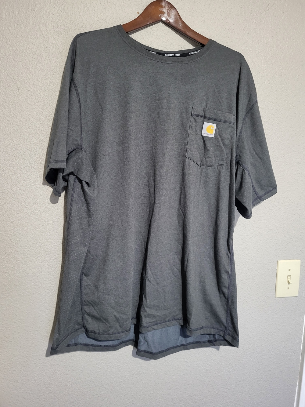 Carhartt Short Sleeve Pocket Tee in Charcoal Gray 2XL